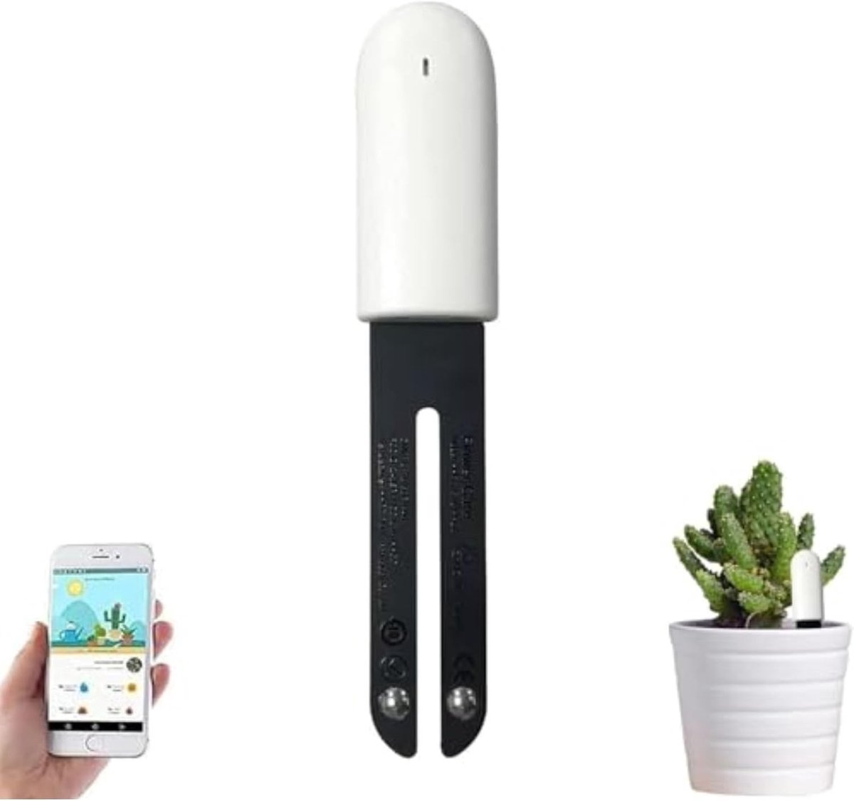 4-in-1 Grondvochtigheidsmeter voor Planten - Intelligente Bodemtester voor Vocht, Licht en Temperatuur - Ideaal voor Tuinieren en Plantenverzorging (1 Pack)