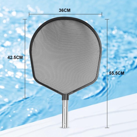 Zwembad Schepnet, Zwembad Skimmer met Ultrafijn Net, Zwembad Mesh Kop compatibel met standaard telescoopstangen, voor zwembad, vijver, aquaria — afbeelding 4