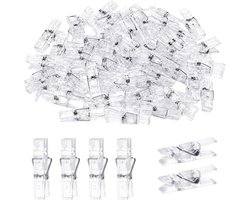 Wasknijpers kleine, transparant, multifunctioneel | Mini wasknijpers transparant, 100 kleine knijpers voor foto's ophangen, fotoguirlande kaarten lichtslinger
