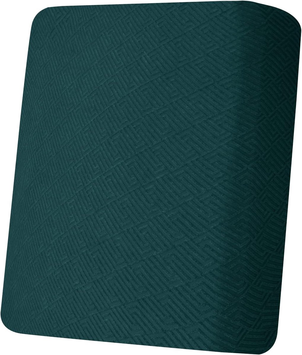 SnelShoppen - Elastische Sofa Cover, Hoogwaardige Kussenbeschermer voor 1 Zitter, Wasbaar, Zwart Groen, Perfect voor Feest en Gezinsgebruik