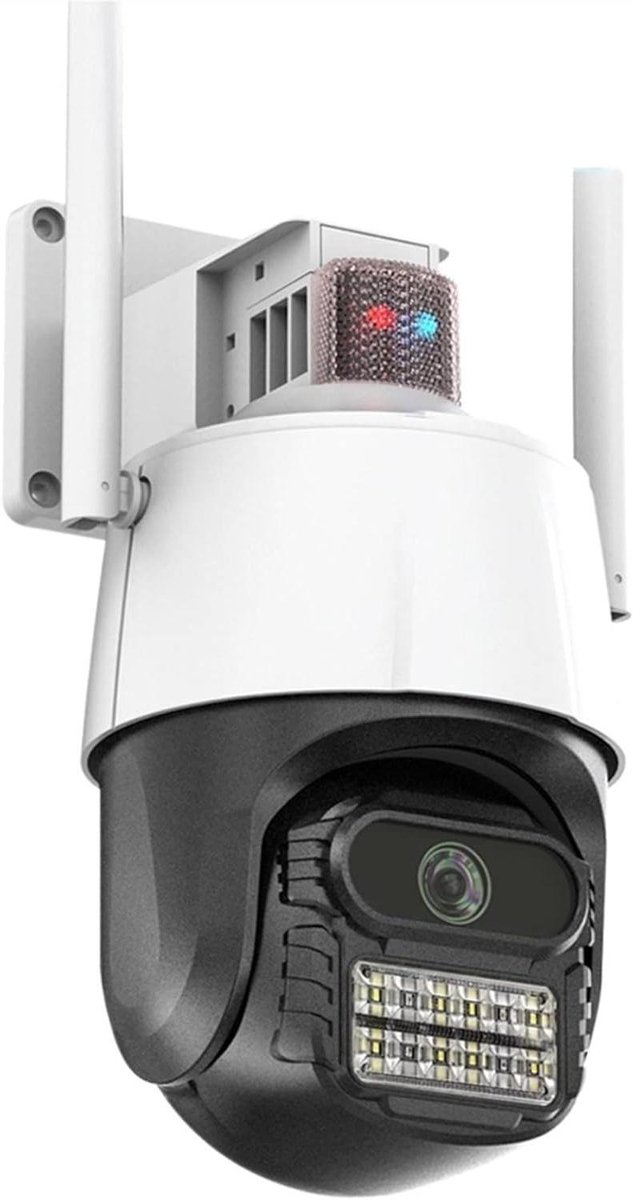 Bewakingscamera - IP Camera Beveiliging - Huis Beveiligen - Humanoïde Detectie - 8MP - Wit