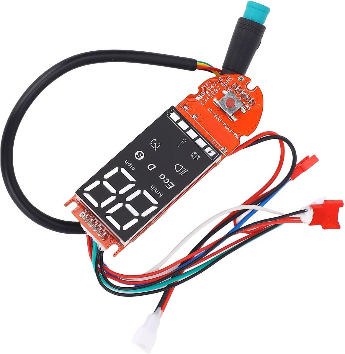 SnelShoppen - Electric Scooter Bluetooth PCB Vervangingsbord met Duidelijke Dataweergave, Waterdichte Scooter Dashboard voor Buitenrijden, Geschikt vo
