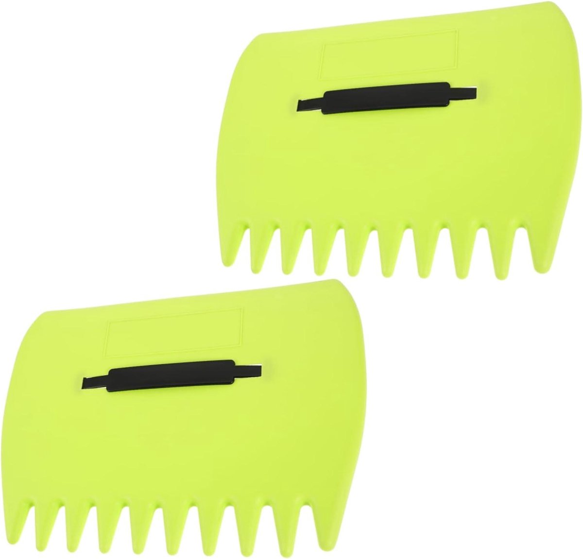 Bladeren Hark - Tuinhark Gazonhark - Tuinonderhoud - Ergonomische Handgreep - 2 stuks - Lichtgroen