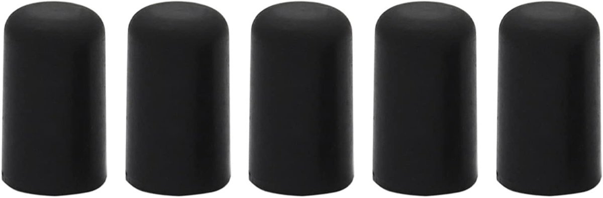 Cello Eindpin Beschermers - Rubber Tip Bescherming - Bescherming Instrument - Hoogwaardig Rubber - 5 stuks - Zwart
