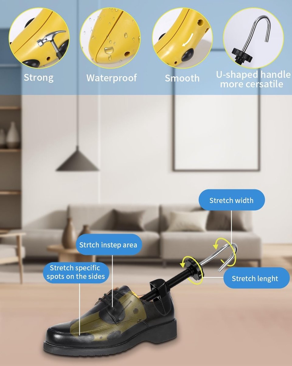 Schoenspanner - Set van 2 stuks - 4-weg stretch - Verstelbaar in lengte en breedte - Voor heren en dames