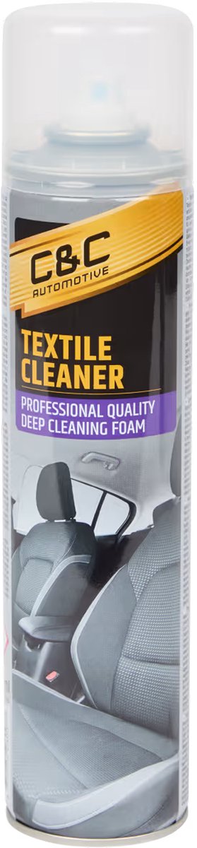C&C Automotive Textile Cleaner 400ml – Auto Textielreiniger – Diep Reinigend Schuim – Bekledingsreiniger