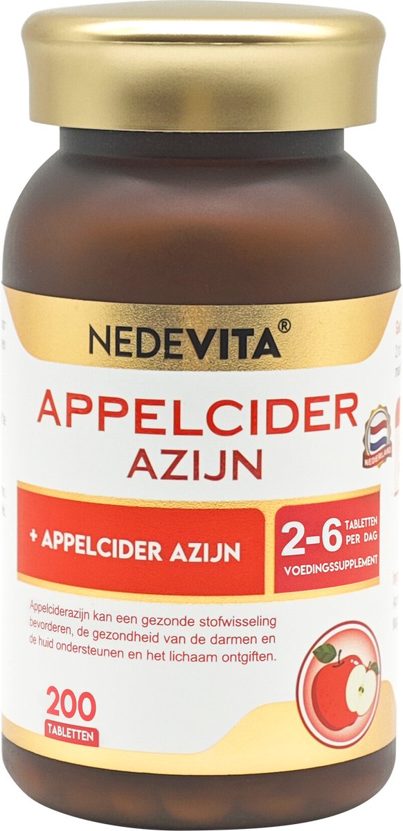 NEDEVITA appelazijntabletten, 200 tabletten per fles
