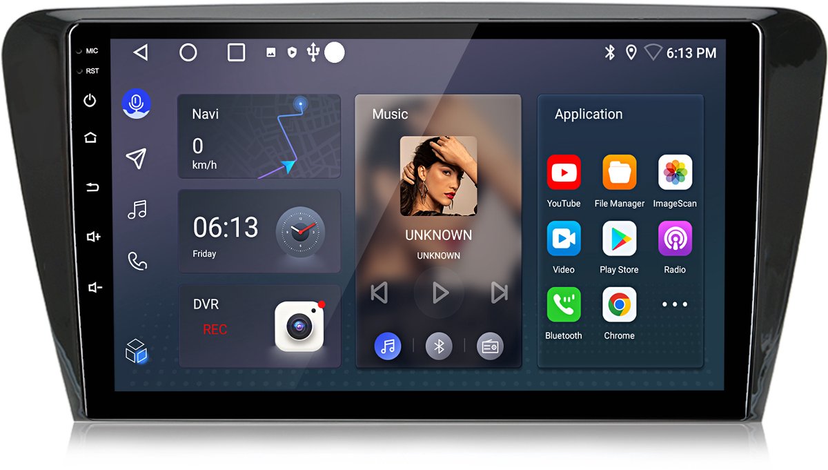 Hexinexmarket Autoradio Geschikt Voor Skoda Octavia (2013- 2018) - Draadloos CarPlay, Android Auto, GPS Navi, multimediaspeler - 2GB+64GB