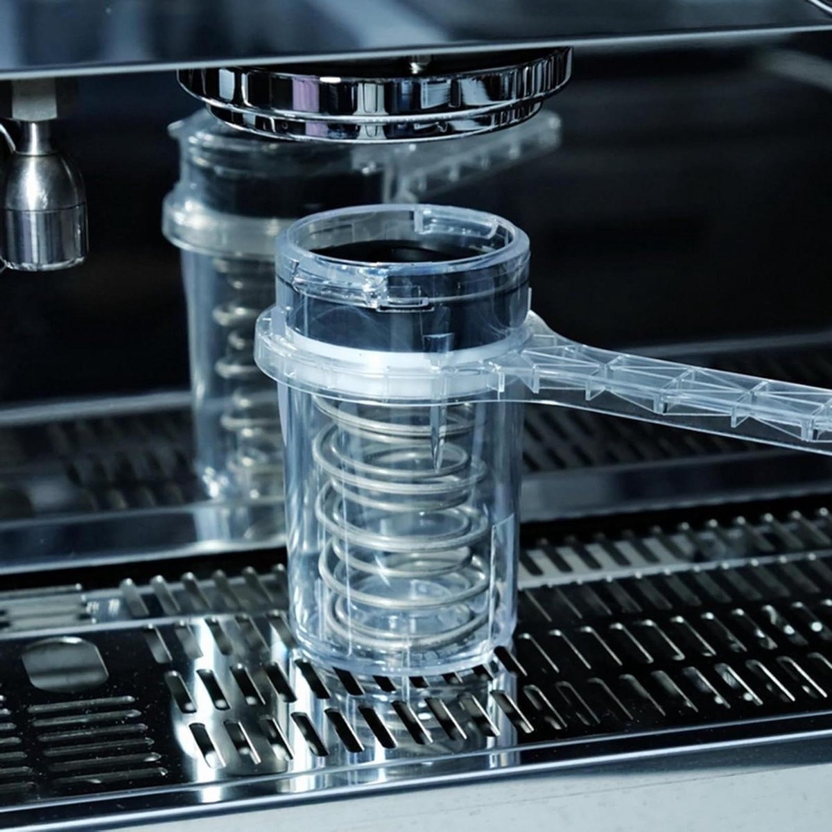 Reinigingstool Koffiemachine - Backflush Tool - Espresso Reinigen - Automatische Drukontlasting - 58 mm - Transparant