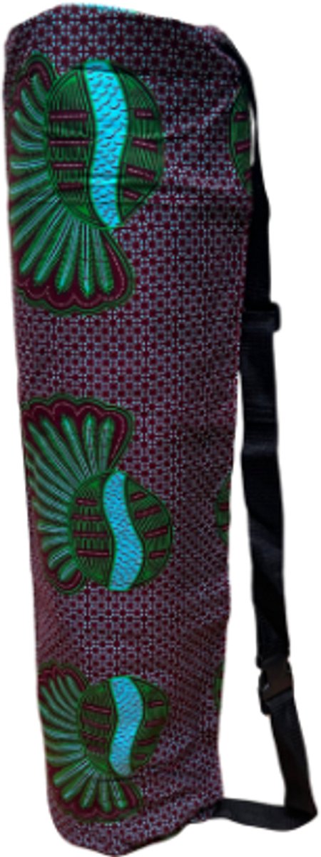 Yogamat-tas | Handgemaakt in Ghana | Sportief cadeau | Tas voor yogamat | Tas met sleutelvakje | Fairtrade draagtas voor yogamat | Yogabag | Goed doel