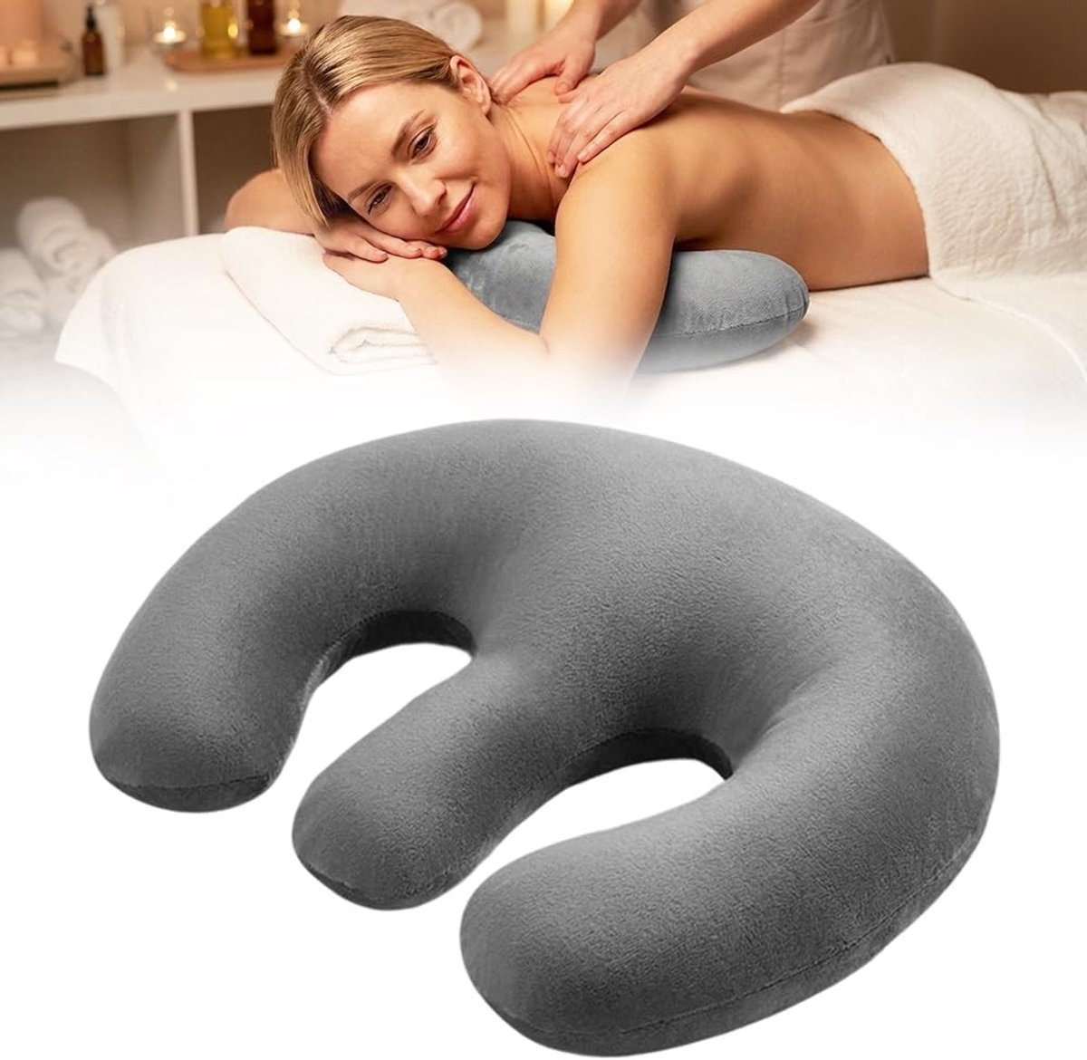 Massagekussen voor Borstondersteuning, Gezichtsbedkussen en Schoonheidsalon, Ideaal voor Thuis en Spa, 29 x 35 x 6 cm