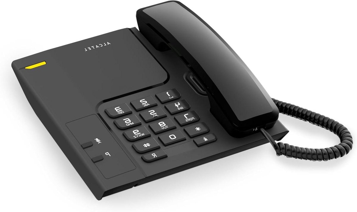 Vaste Telefoon - Bureau Telefoon - Thuis Bellen - Wandmontage Mogelijk - LED Indicator - Zwart