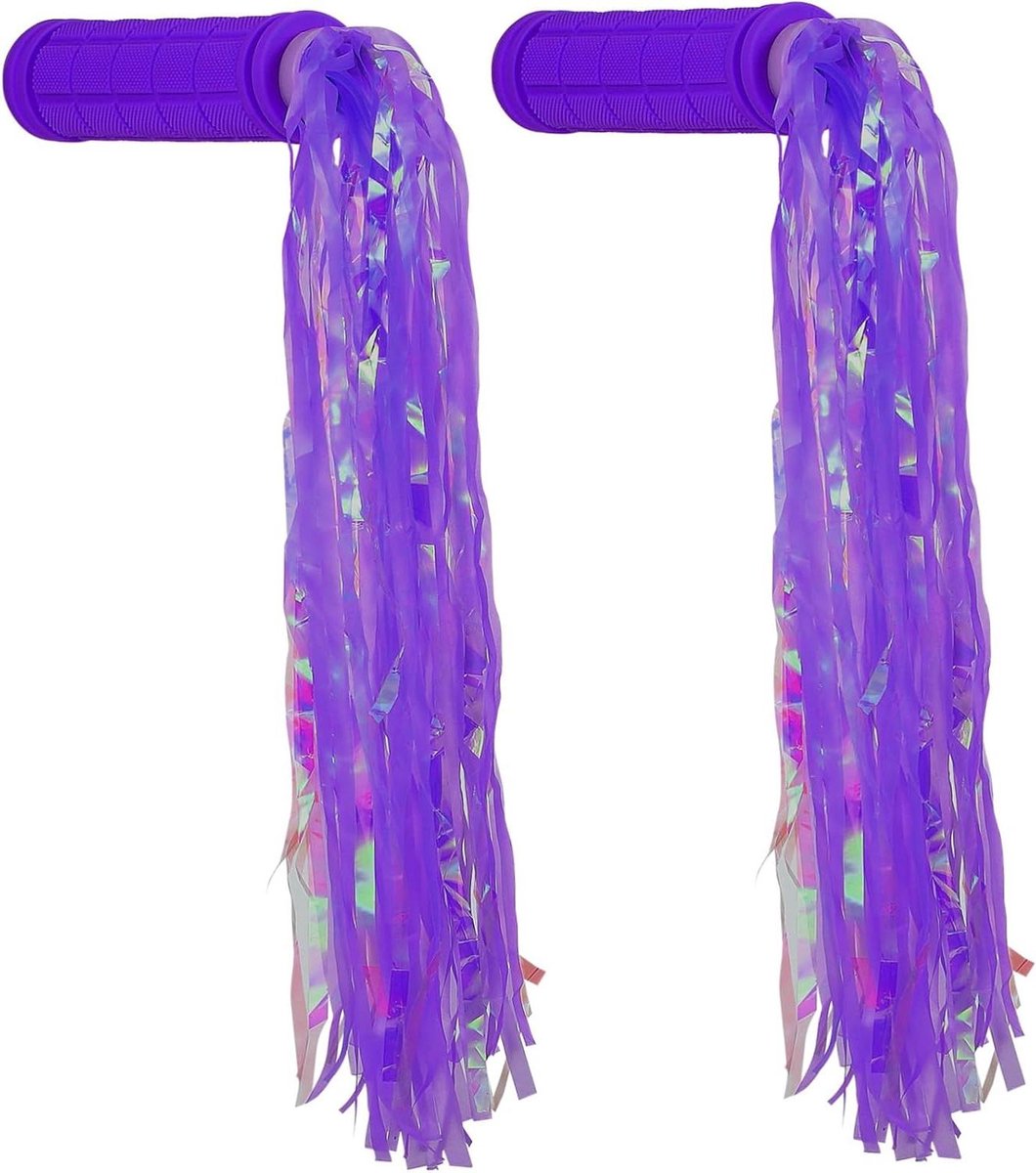 Fietshandvatten met Streamers - Fietsgrepen Stuur - Comfortabel Fietsen - Antislip Ontwerp - 27 cm - Diverse Kleuren