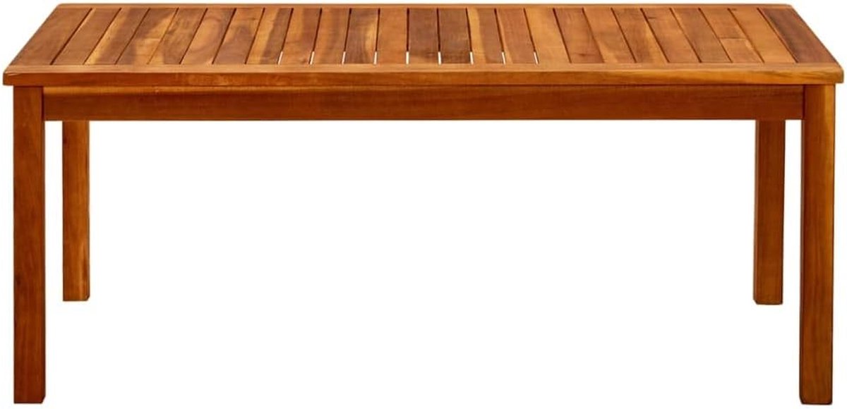 Salontafel voor buiten - Tuinstafel Hout - Buiten Ontspannen - Massief Acaciahout - 110 x 60 x 45 cm - Bruin