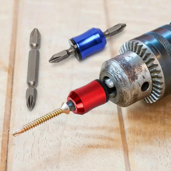 2 stuks magnetische schroefringhouder, schroevendraaierkop magnetische ring, magnetische schroefhouder met schroevendraaierbits voor mechanische boortaken en huishoudelijke reparaties — afbeelding 5