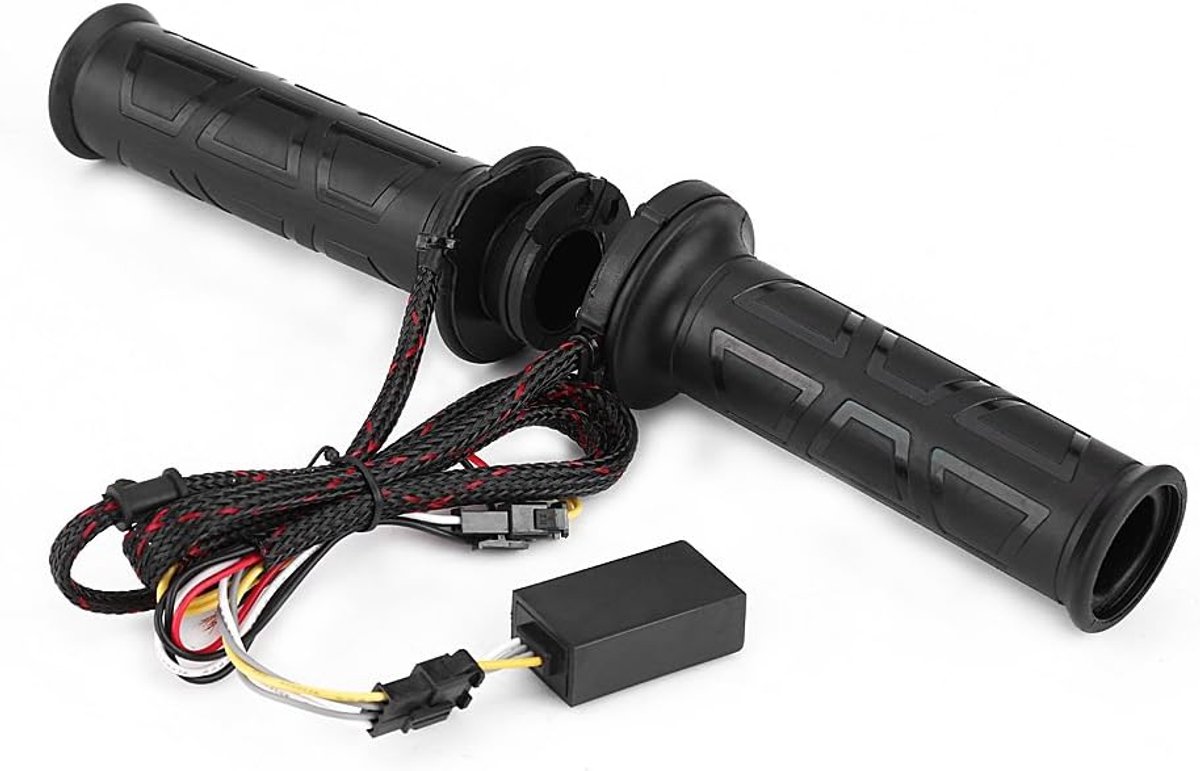 Verwarmingsgreep voor motorfiets, 1 paar, universeel, 22 mm, 0,78 inch, verwarmde handgrepen voor motorfiets/fiets