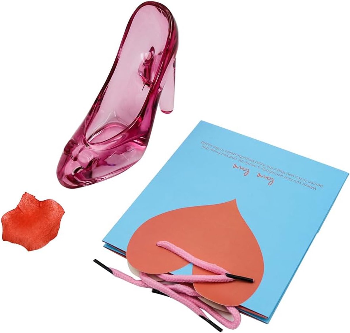 hoge hakken schoenen ornament, Assepoester glas kristal hoge hakken schoenen beeldje ornamenten, decoratie cadeau voor bruiloft verjaardag Halloween kerstfeest (rood)