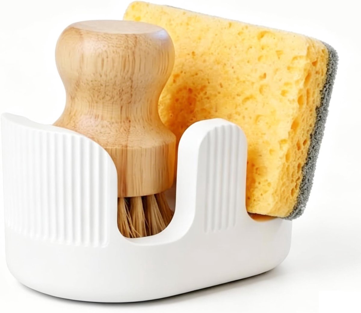 stenen sponshouder keuken, 2 vakken, sponshouder, sponshouder, gootsteen voor werkblad