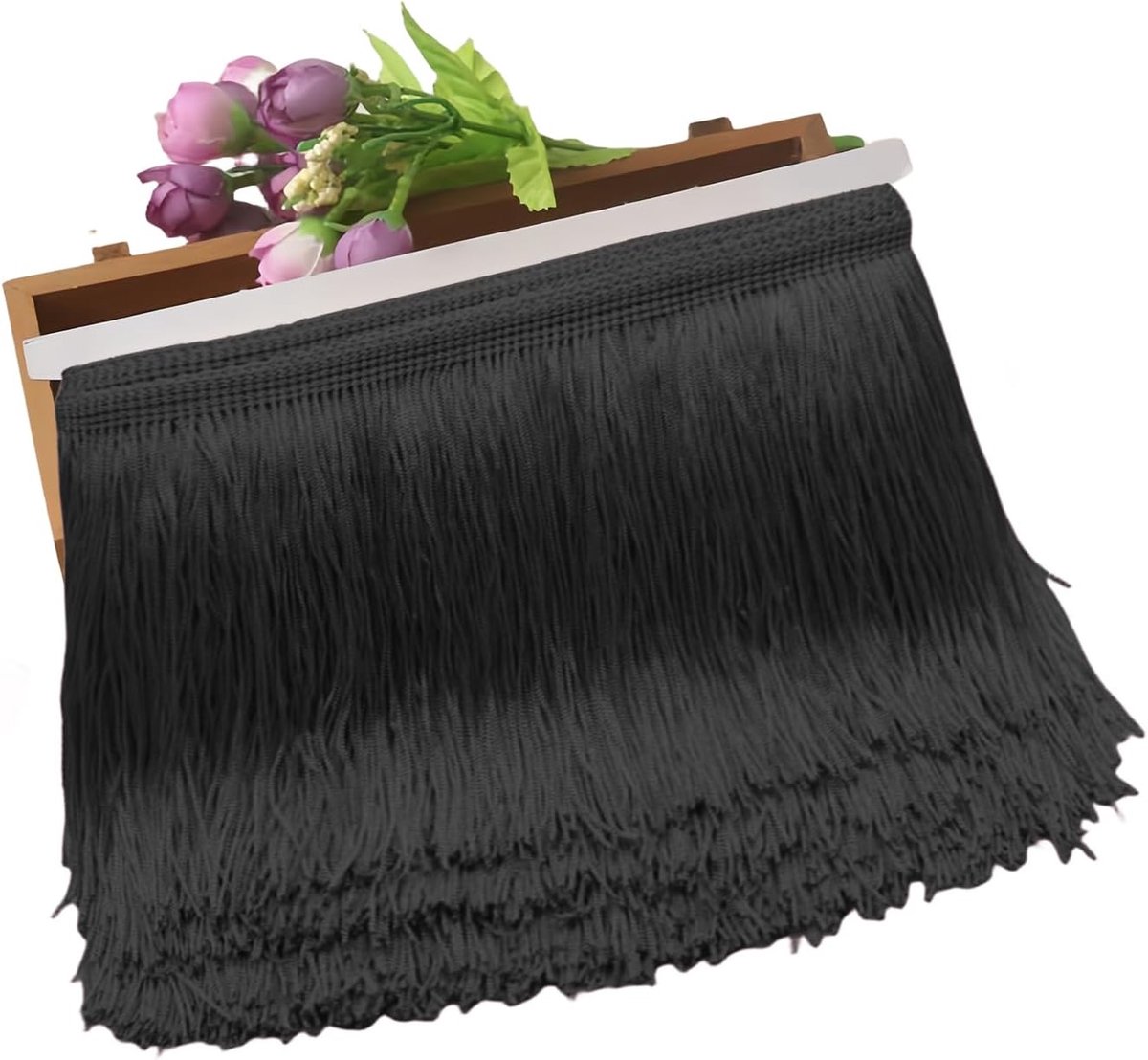10 m Polyester Trim Met Franjes 30 cm Breed Band voor Latijnse Jurken, Decoratieve Kwasten voor Doe-het-zelf Naaien Gordijnen / Kleding