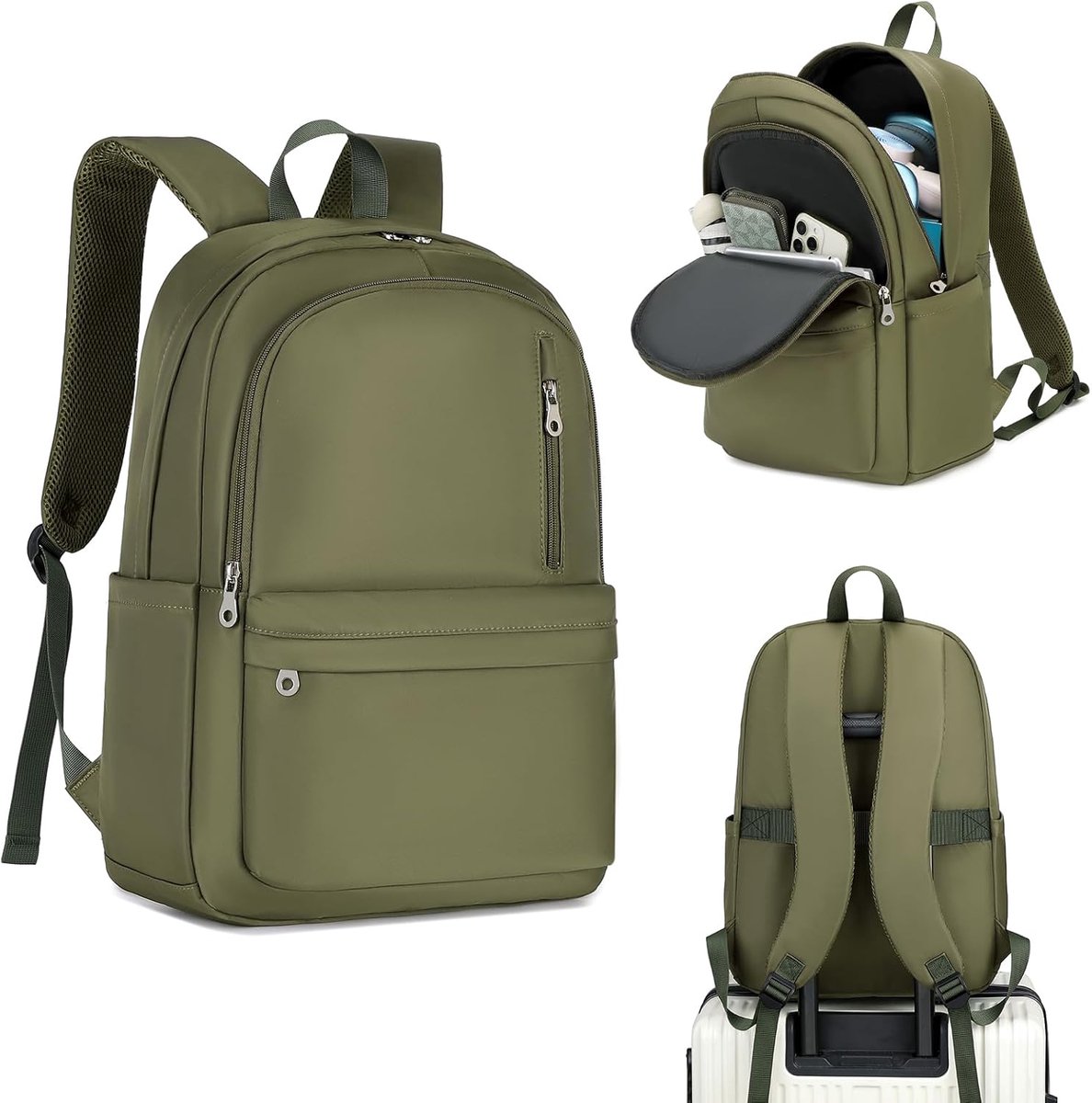 Opvouwbare Nylon Rugzak Dames & Heren – Lichtgewicht, Grote Capaciteit, Unisex – Ideaal voor School, Werk, Reizen & Dagelijks Gebruik