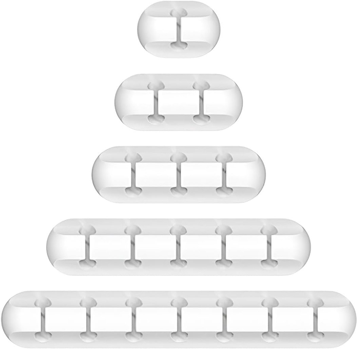 Kabelclips geschikt voor kabelbeheer kabelmanagement | Kabelhouder kabelclips meerdere gaten zelfklevende kabelgebruiker kabelorganizer siliconen multifunctioneel kabelmanagement