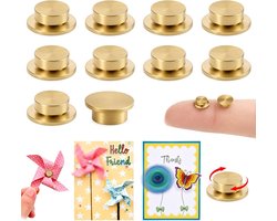 Spinning Axis – Nail-art-accessoire – Draaiende as – Draaibare Metaal Kogellagers - 10 Stuks - 7 mm 360 Graden Rotatie - Kleine Draaibare Bevestiging voor Papierkaarten en Handwerk - Scrapbooking Accessoire - Precisie Beweging