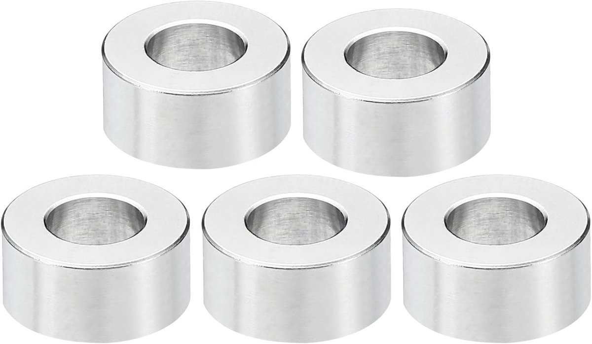 M8 roestvrijstalen afstandhouders, 5 stuks metalen afstandhouder roestvrij staal 8,2 mm ID x 16 mm OD x 8 mm L roestvrijstalen afstandhouder schroef afstandhouder voor 5/16 inch of M8 schroef