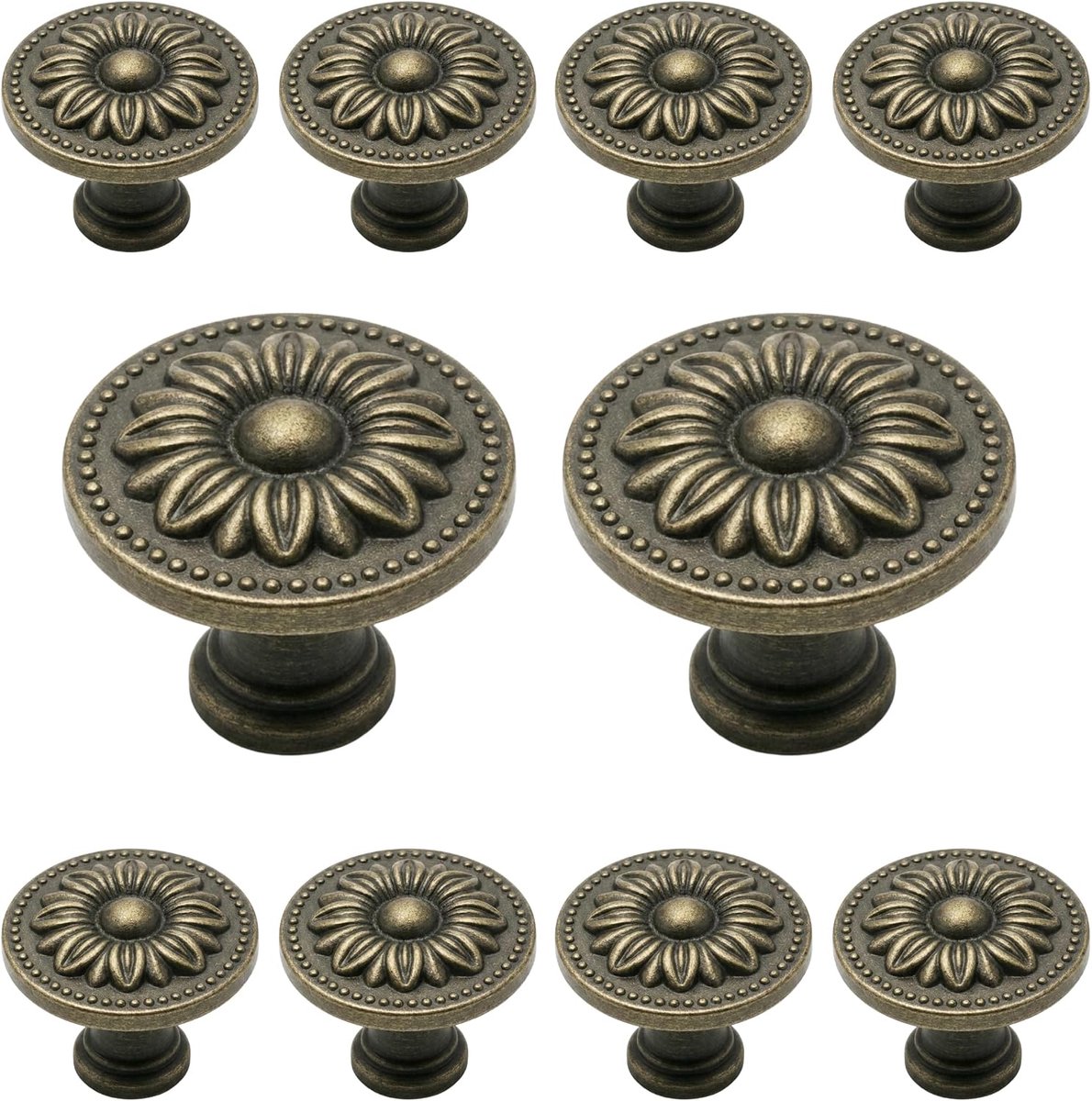 10X Meubelknop 31mm Brons – Orleans