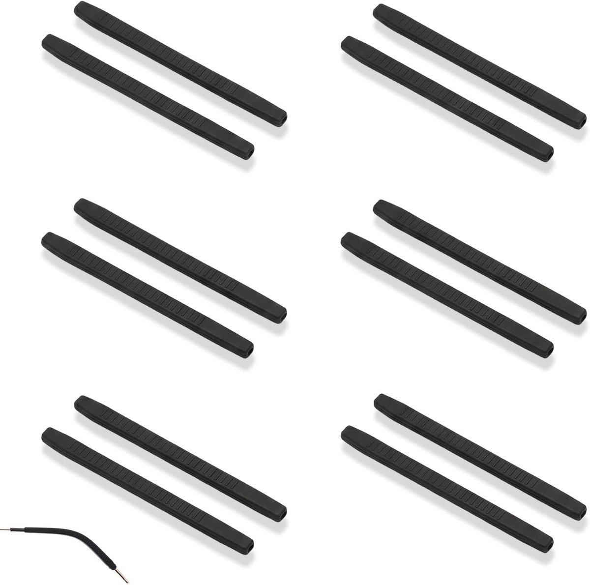 6 paar brilbeugels, siliconen hoes, oorkussens voor brillen, antislip pads voor brilpootjes, armhulzen, brillen, houders voor brillenoren