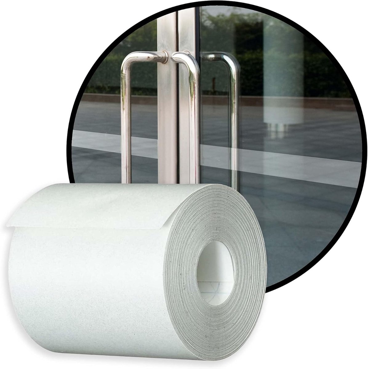 1701990221 7010/99 etiketteringsband voor glazen deuren 5 cm x 5 m 0