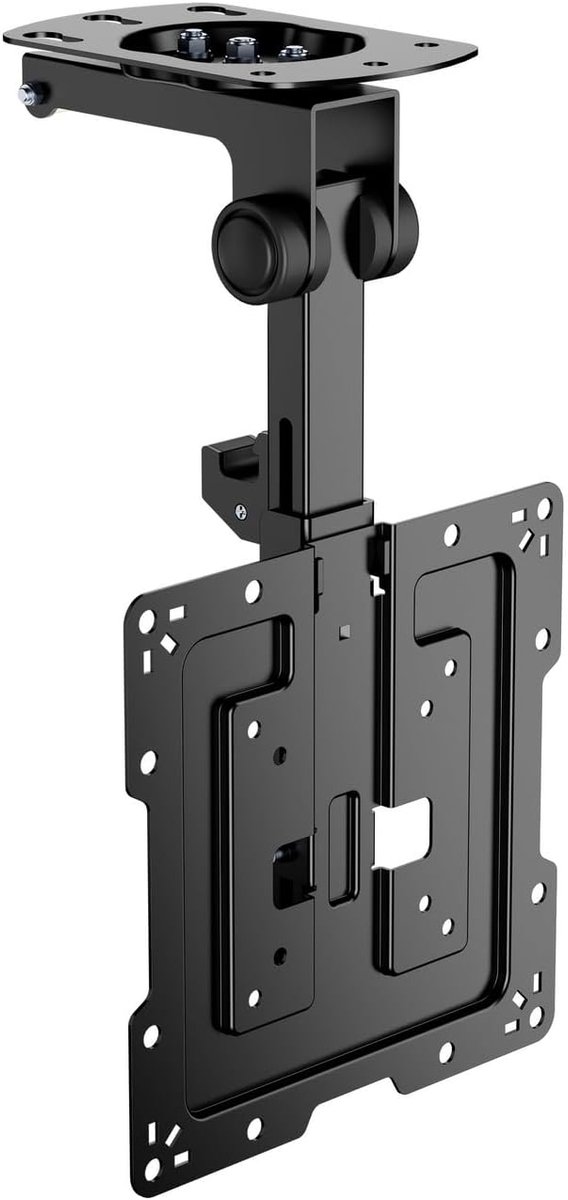 CT43S-187 Plafondbeugel, draaibaar, opvouwbaar, voor monitor/tv, 20 kg, 19-43 cm, zwart