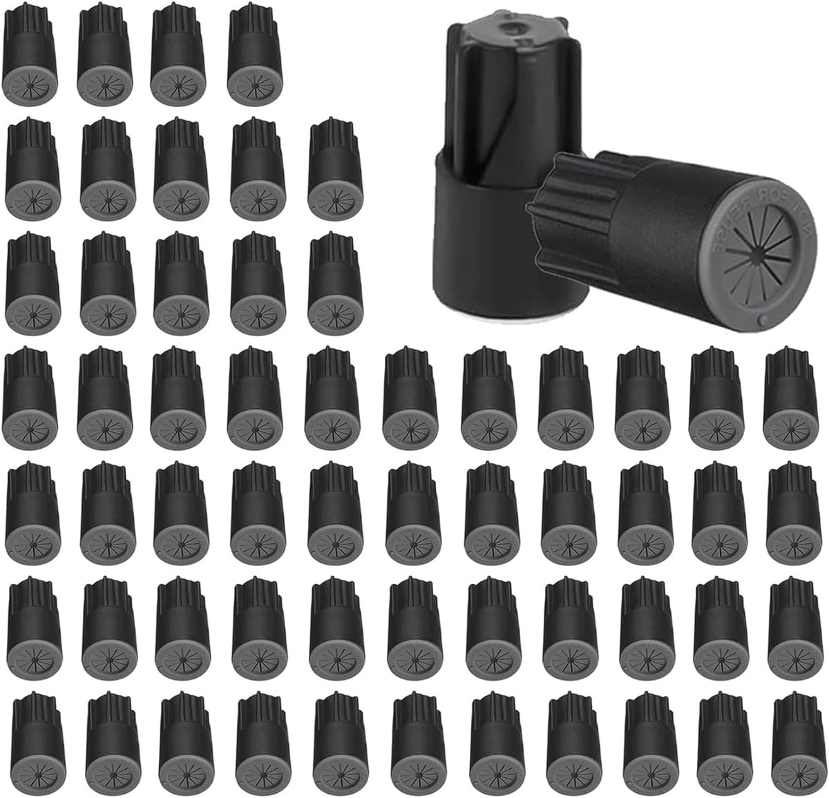 60 Stuks Waterdichte Draadverbinders voor Buitengebruik Klein Formaat, Draaimoffen met Afdichtingsgel voor Tuinverlichting, Bouw en Vochtige Locaties, 22AWG-14AWG