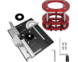 Freestafel voor Bovenfrees Tafel, Bovenfreestafel, Freestafel-Inlegplaten, Maximum Lift 51mm, Tafelfrees voor Groeven, Zapfen Schneiden, Besäumen en Anfasen