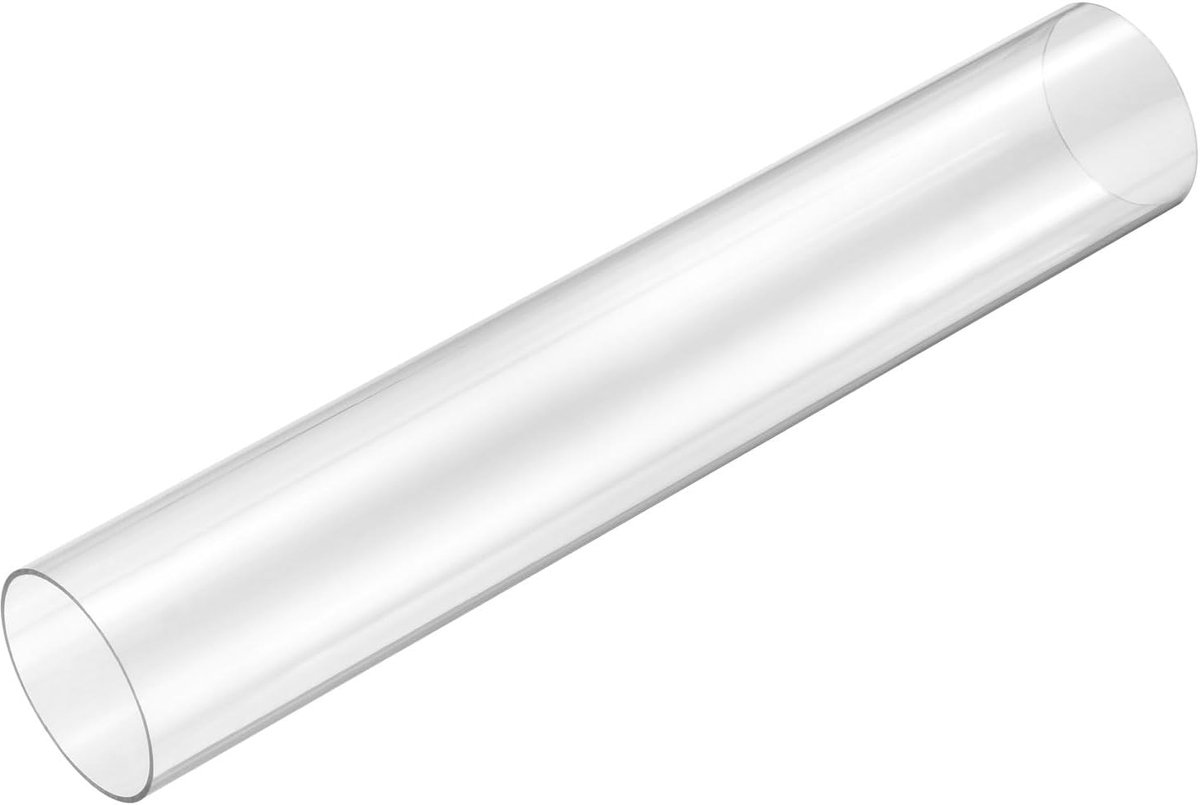 Heldere stijve buizen 52 mm (2 1/16") ID x 55 mm (2 3/16") OD x 305 mm lengte ronde kunststof polycarbonaat buis