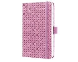 Jolie Flair Weekagenda 2027 - A6 - Petal Pink - Hardcover - 1 Week op 2 Pagina's - Meertalig NL/FR/EN/DE - 174 Pagina's