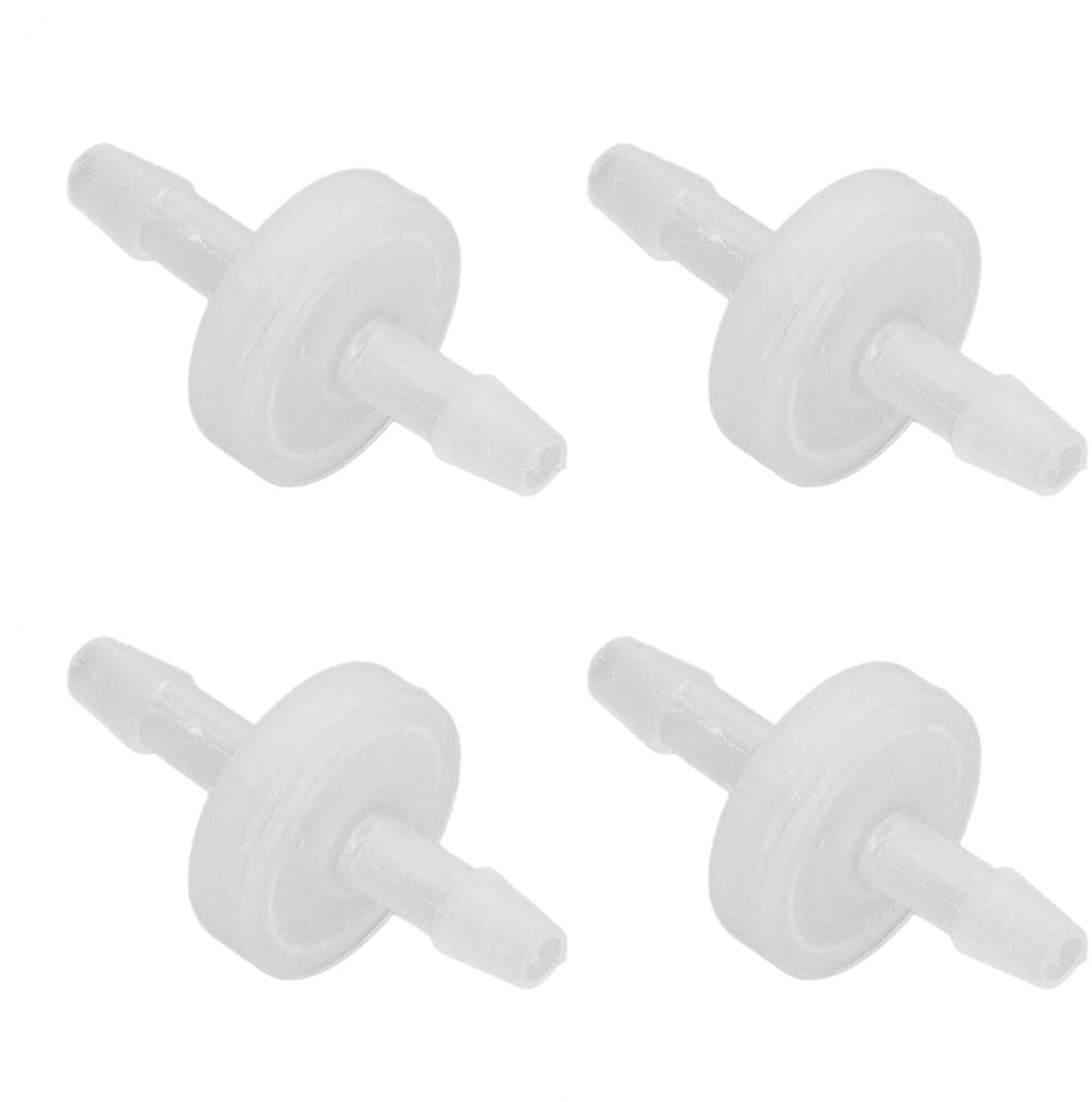 12 STUKS Aquarium Terugslagklep Lucht Terugslagklep Oliebestendig Eenrichtingsklep PP Terugslagklep voor Aquarium Chemische Industrie (4mm)