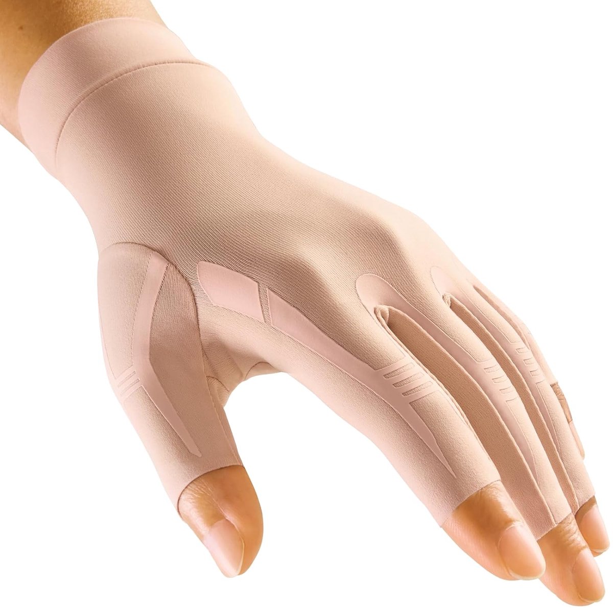 Compressiehandschoenen voor dames en heren, comfortabele compressiehandschoenen, vingerloos, voor werk, slapen, sport, medische reuma, warmte, voor artritis, carpaal tunnel, zwellingen