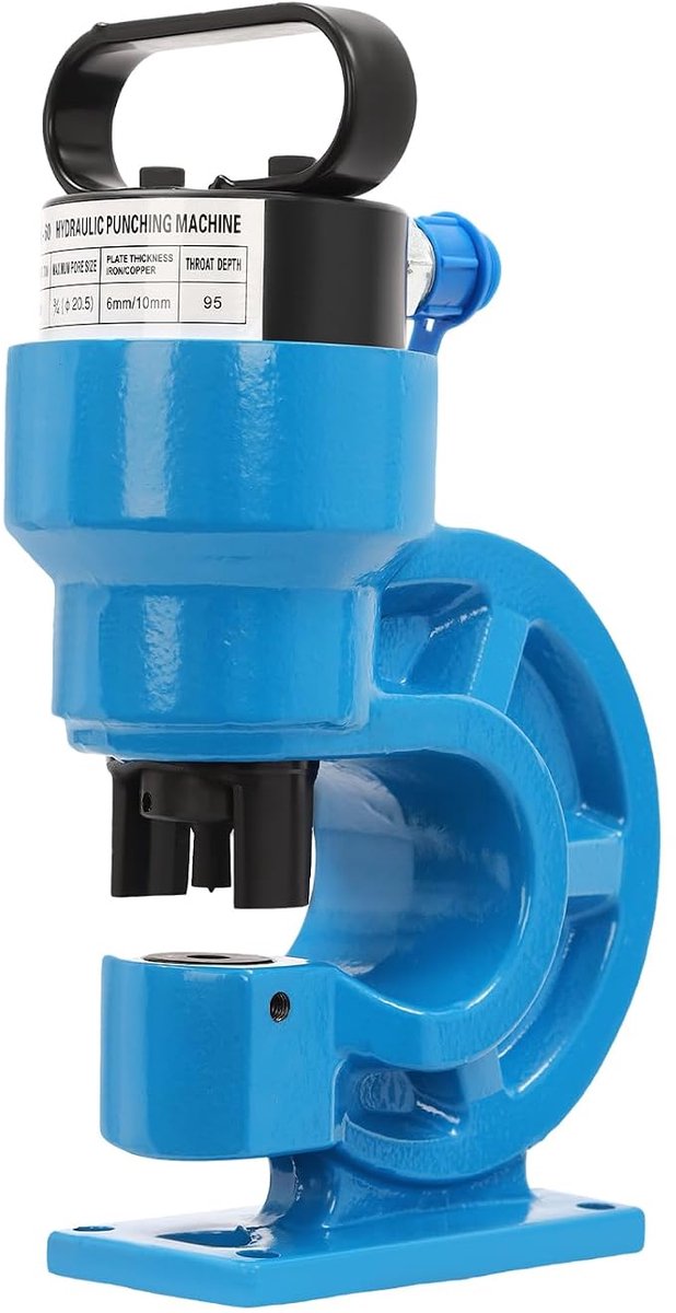 Hydraulische ponsgereedschap, 31T perforatiemachine Maxiumu poriegrootte 3/4" Hydraulische perforator handgereedschap kits voor het ponsen van plaatstaal ijzeren plaat aluminium koperen staafjes