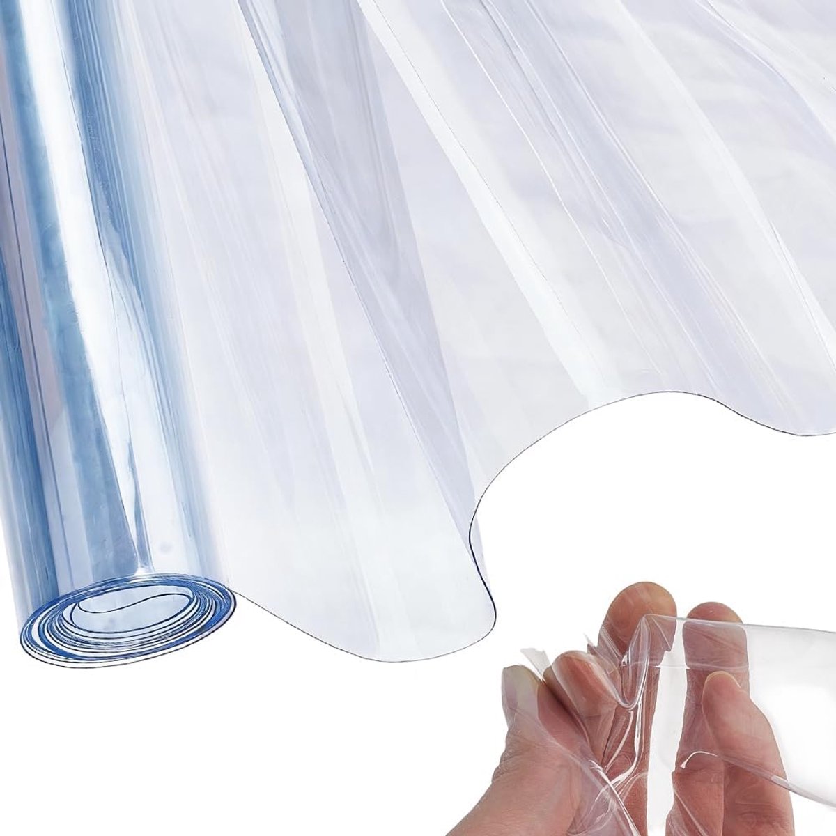 1.2M Doorzichtige Vinyl Sheet Roll Beschermende Film Pvc Waterdichte Transparante Folie Herbruikbare Stofdichte Tafelhoes Plastic Zeil Gelei Verpakking voor naaien Kleding maken Doe-het-zelf