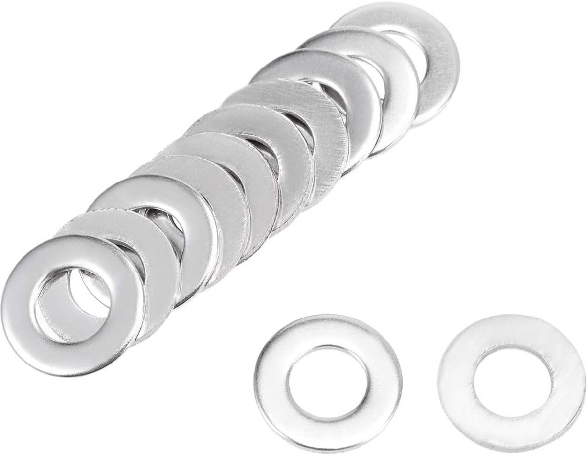 50 stuks 12 mm x 6 mm x 1 mm 304 roestvrij stalen sluitringen voor schroeven