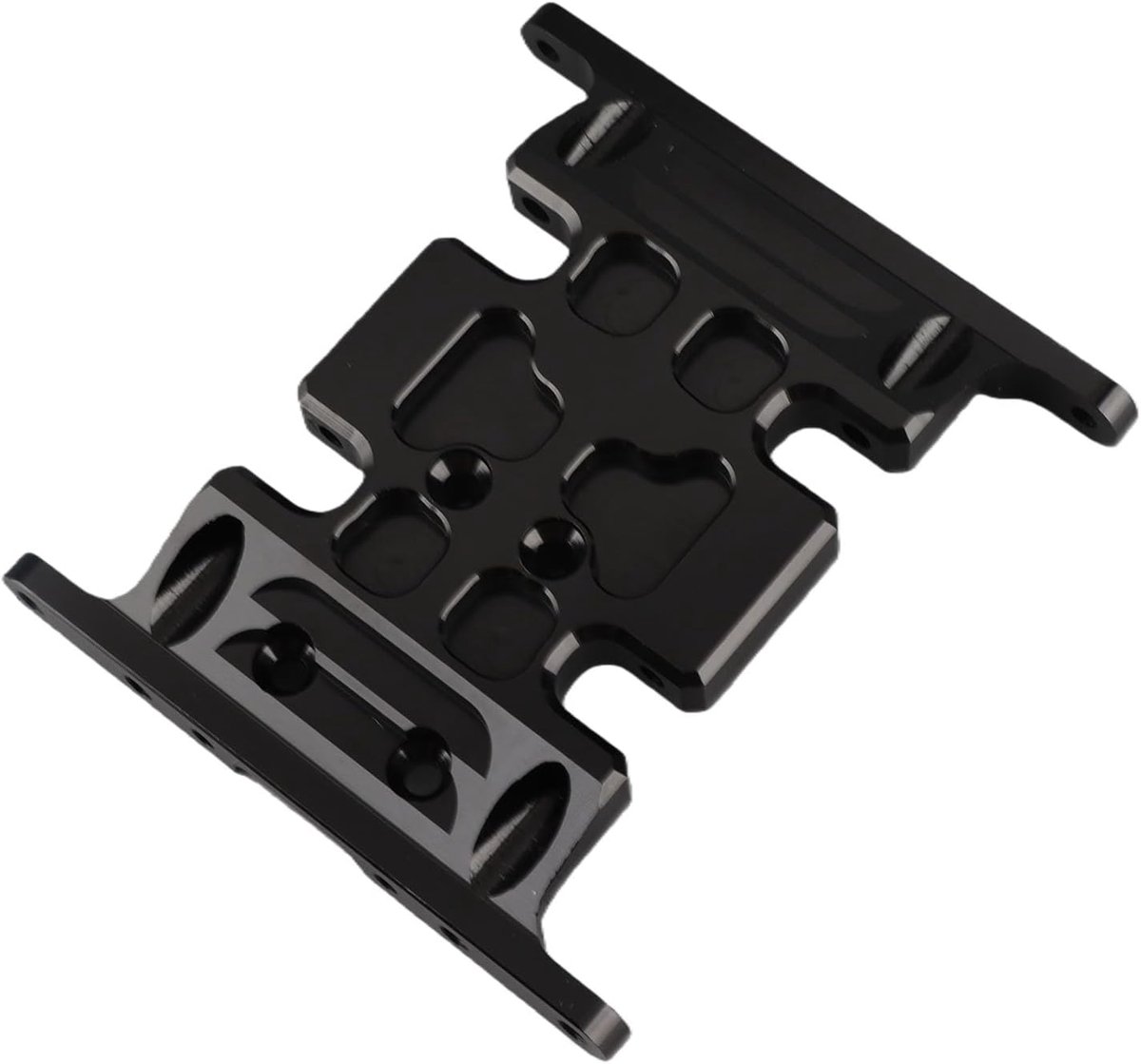 Aluminium Center Skid Plate, 1:10 RC Auto Component, Getriebeplatte voor Racing, Off-Road, Stunt