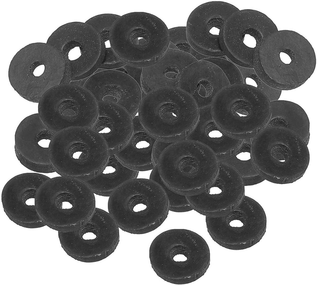 M4 Rubberen sluitringen, rubberen afdichting, rond, 120 stuks, 4 mm ID, 13 mm OD, 3 mm dik, platte sluitringen, set, afdichtingsrubber voor kraanbuis, bevestigingsschroef, zwart