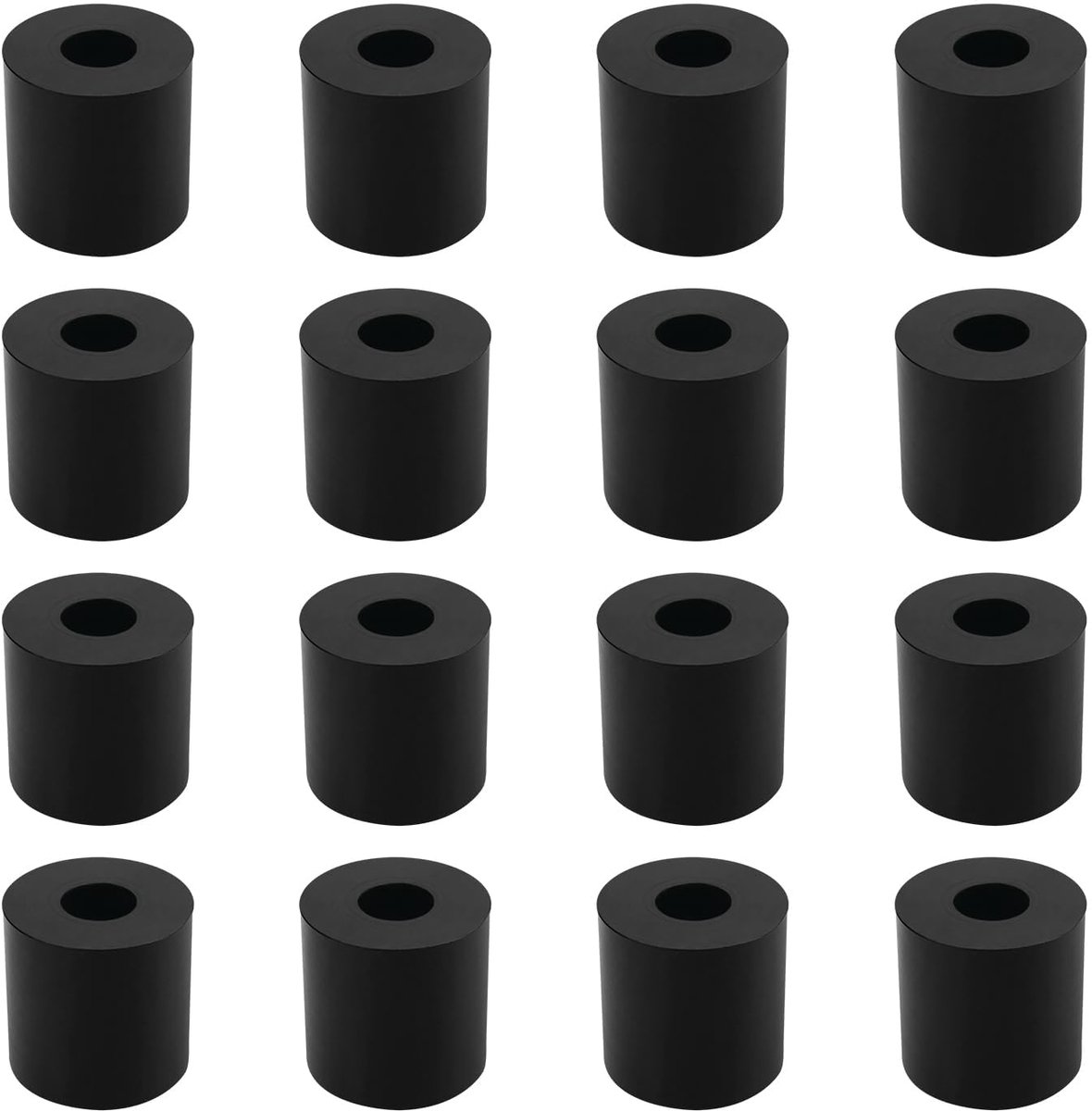 16 stuks rubberen afdichtingen, M8 kunststof afdichtingen, 20 mm buitendiameter, 8 mm binnendiameter, 20 mm dik, kunststof afstandhouders voor thuis, auto, containers.