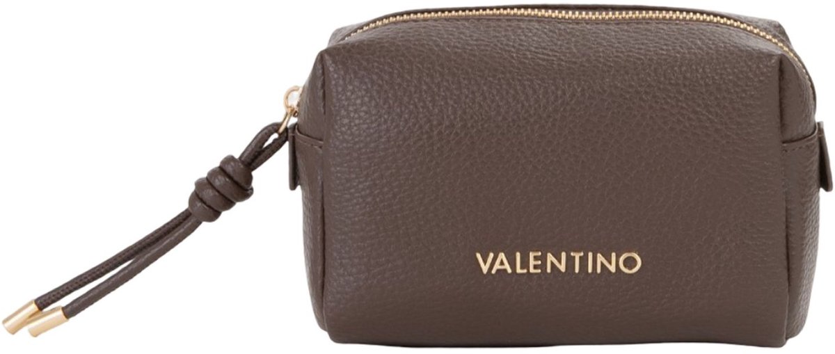 VALENTINO accessoiretas Saphira Soft Cosmetic Case Moro donkerbruin