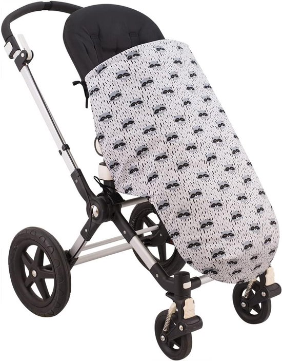 KIDS Winter-Voetenzak Compatibel met Autostoeltjes, Draagbare Wiegjes en Kinderwagens - Extra Zachte Teddyfleece - Gemaakt in Spanje (RACCOON, POLAIR) — afbeelding 2