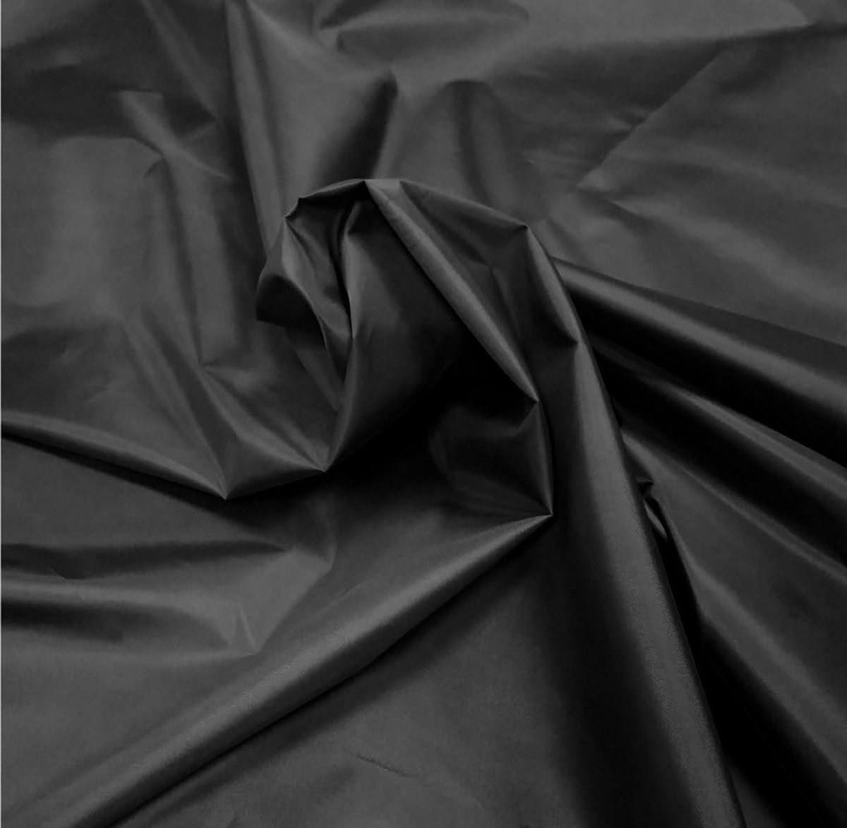 Waterdicht Polyesterweefsel 5oz Gaitermateriaal Buiten Kamptent Dekking Banners Vlaggen - Zwart 2 Meters (150cm x 200cm)