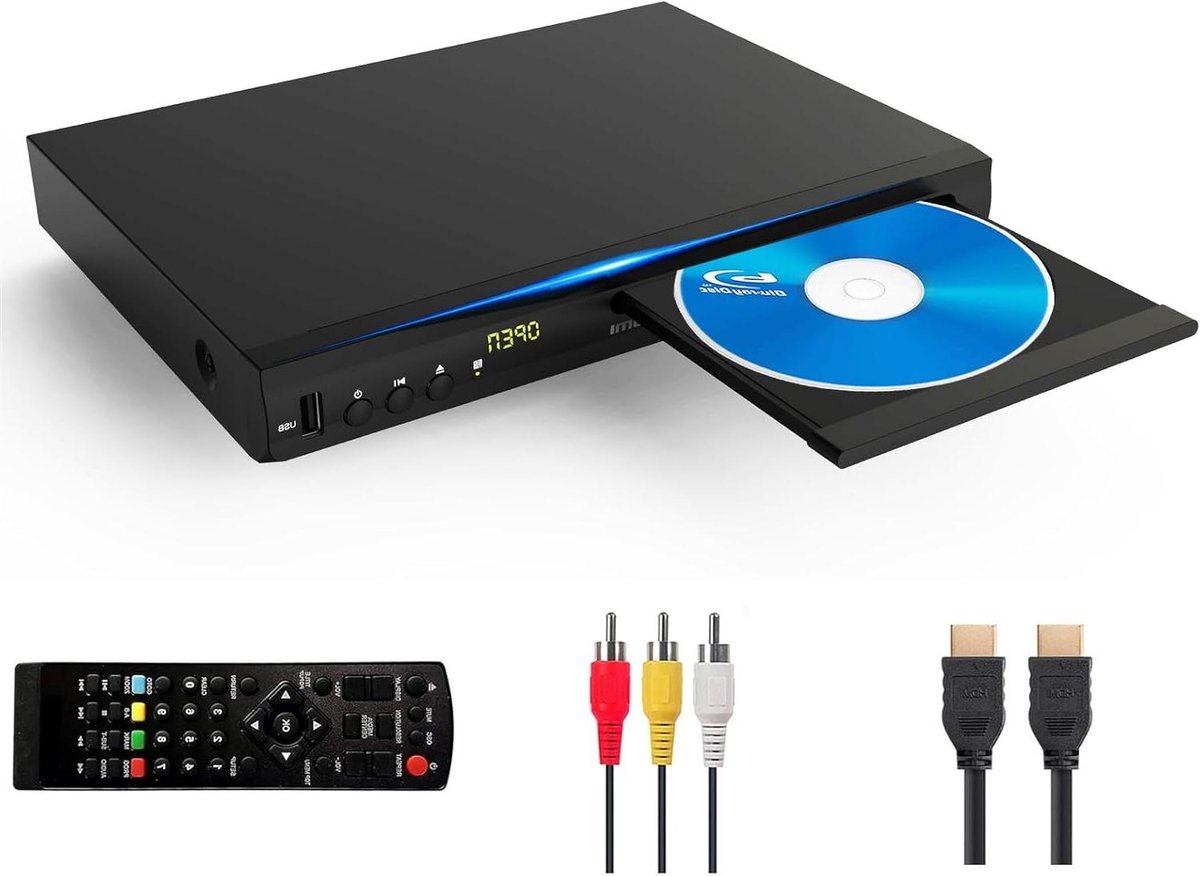 Blu-ray dvd speler - Multimedia afspeler - Films muziek - Full HD 1080p - Regio B/2 - Zwart
