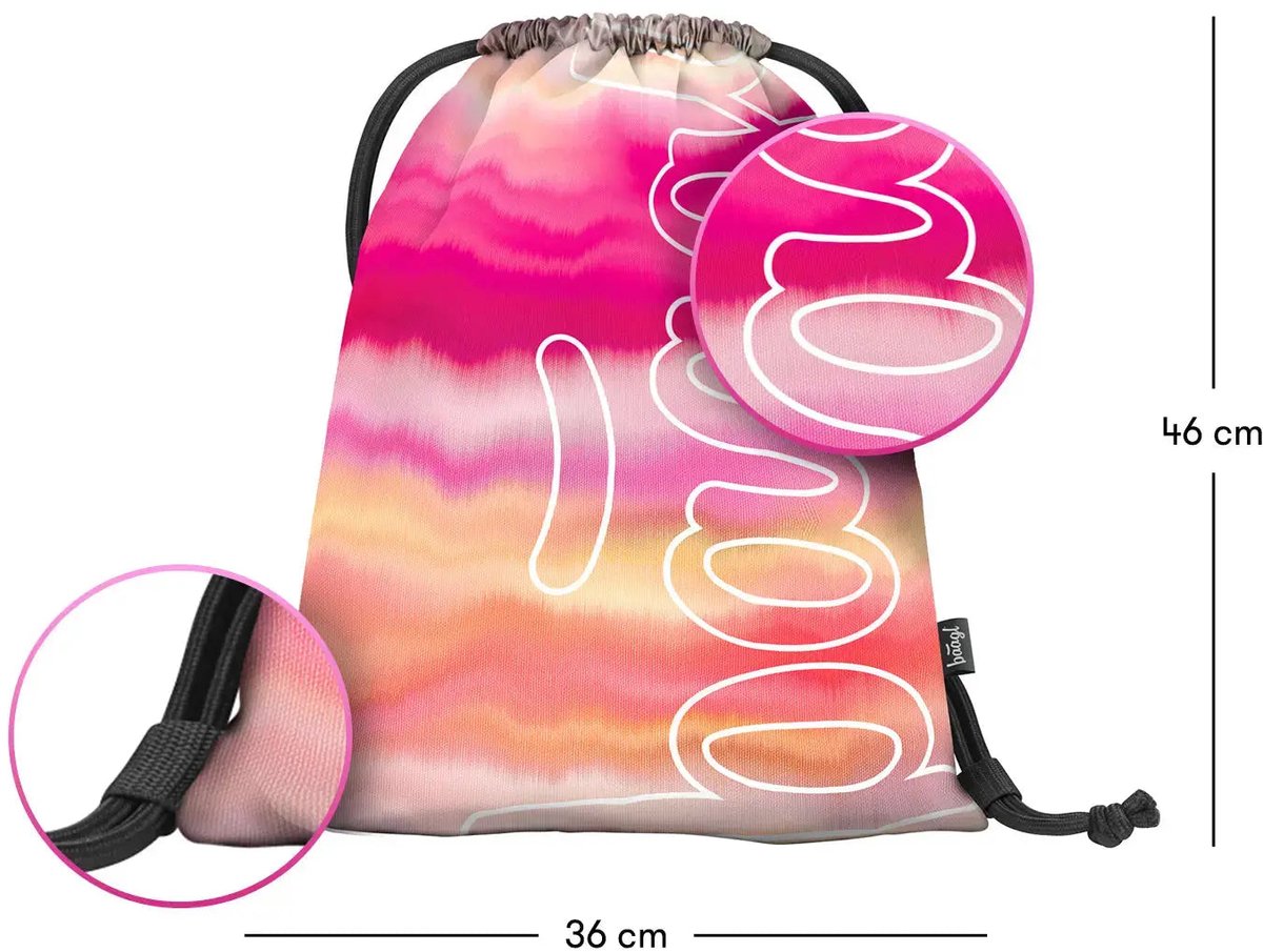 Baagl Gymtas Skate Pink Stripes
