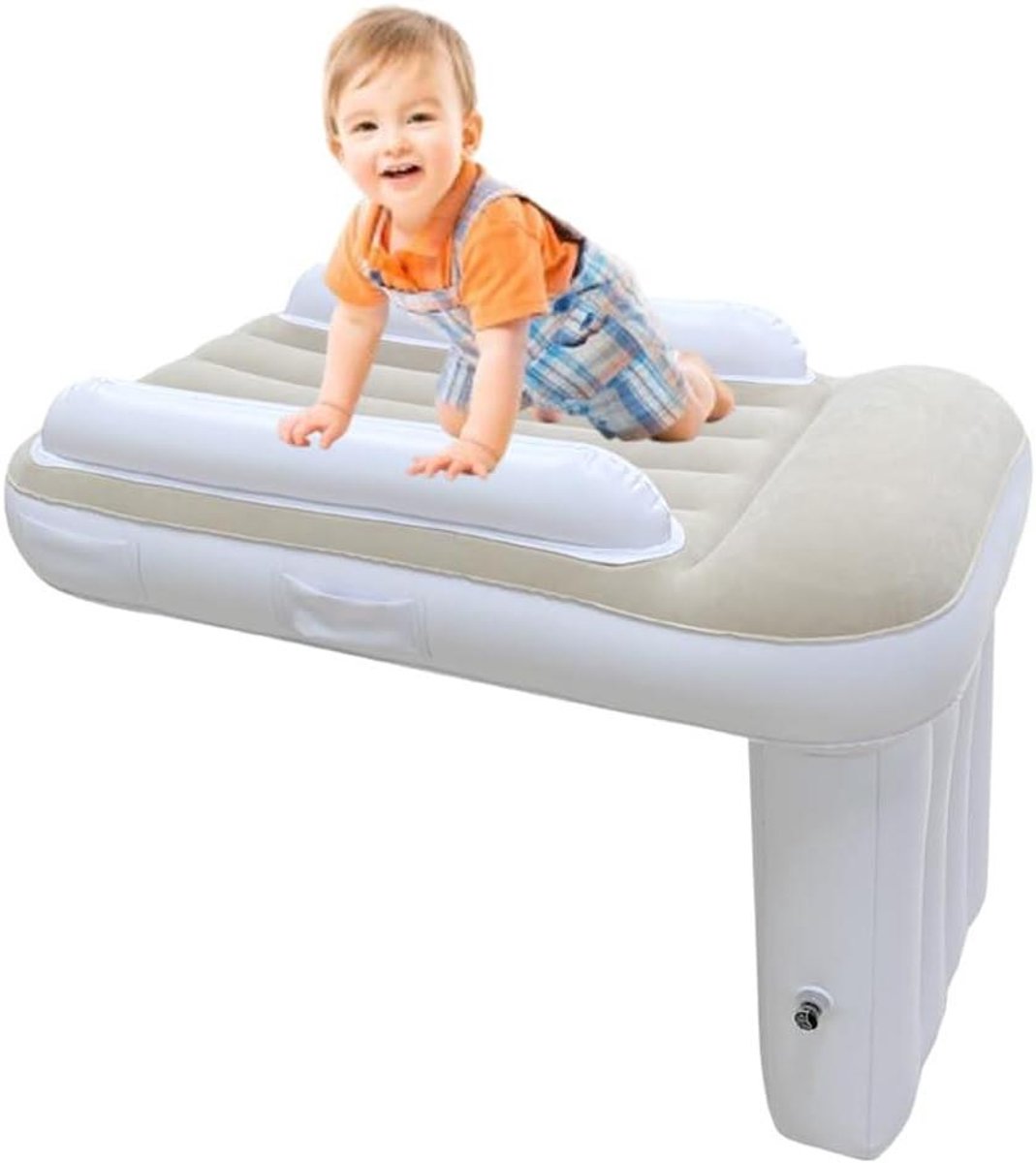 Vliegtuig Bed Kinderen - Reis Baby Bed - Comfortabel Reizen - Verhoogt Vliegtuigstoel - 80x50x60cm - Grijs