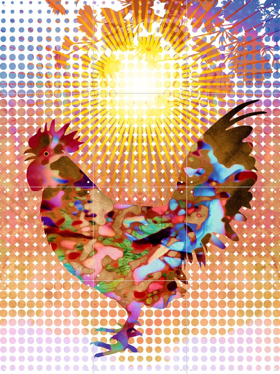 IXXI Rise And Shine!, Angelo Cerantola - 60 x 80 cm - Gratis ophangtool - Grote wanddecoratie en posters - Digitale Kunst, Surrealisme, Modern